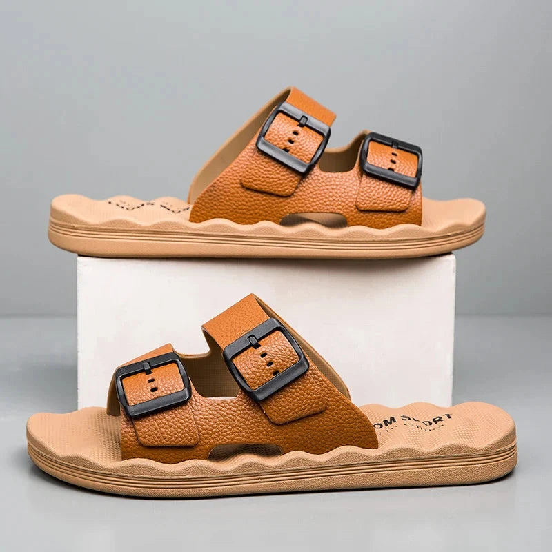 Delmar | Comfort Slides – Adjustable Dual-Strap Sandals with Ergonomic Sole TARHUS