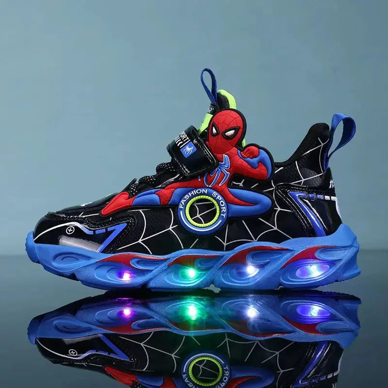 Spiderman Disney LED Sneakers for Boys – Shoes for Kids - TARHUS