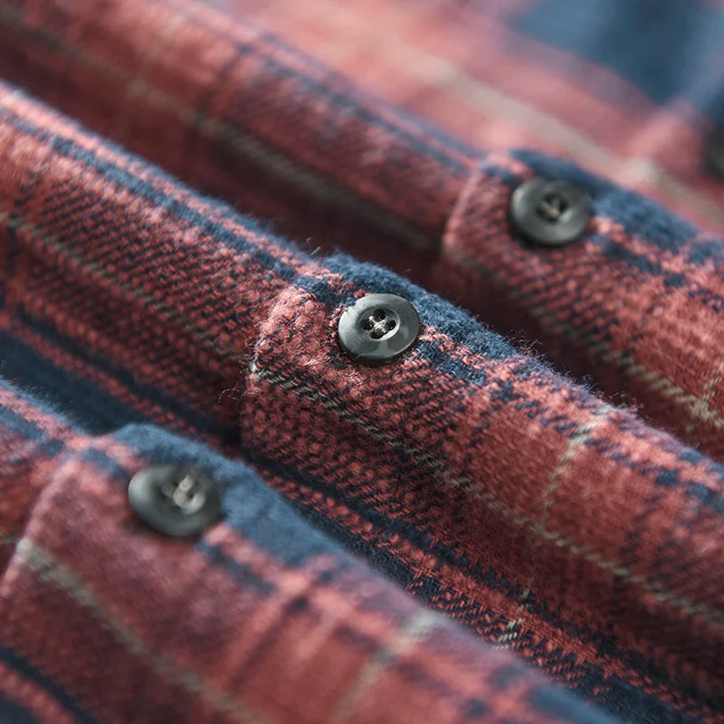 Harlan | Plaid Cotton Shirt – Men’s Relaxed Fit Button Down TARHUS
