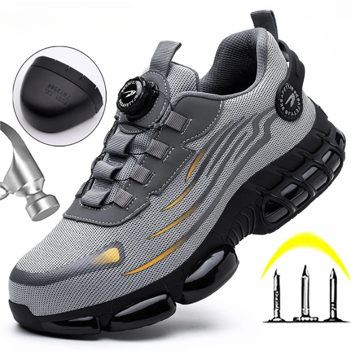 Vince - Men’s Steel Toe Safety Shoes with Rotating Buckle - TARHUS