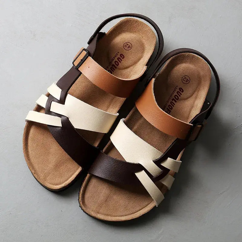 Mael | Leather Sandals – Sophisticated Style & All-Day Comfort TARHUS