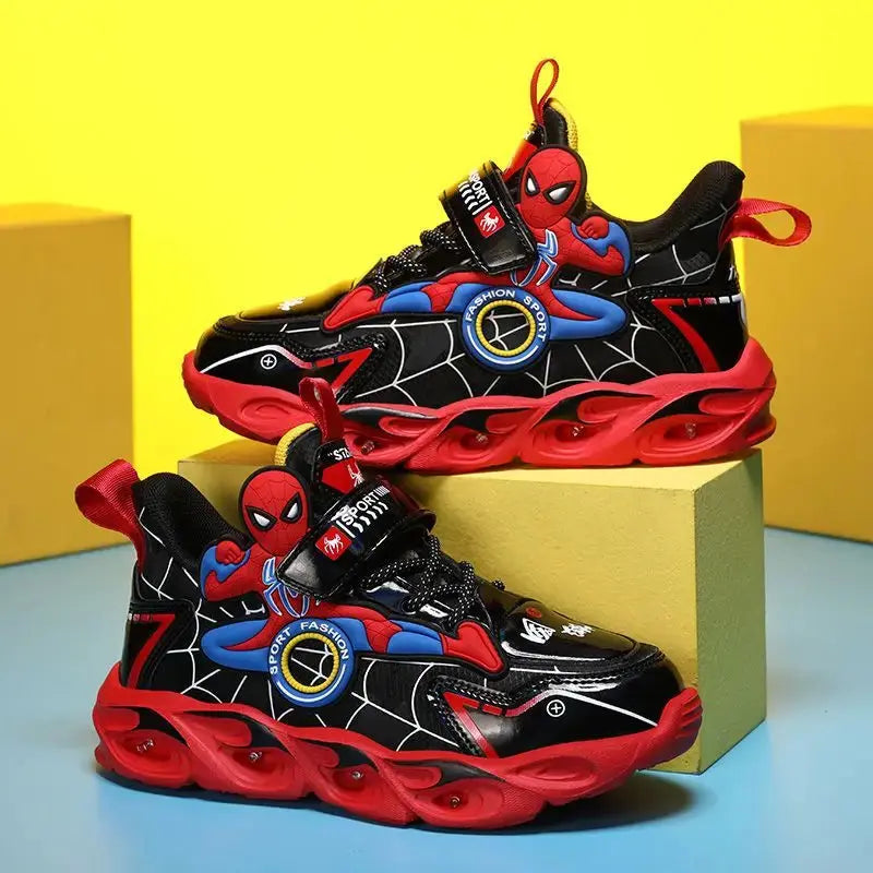Spiderman Disney LED Sneakers for Boys – Shoes for Kids - TARHUS