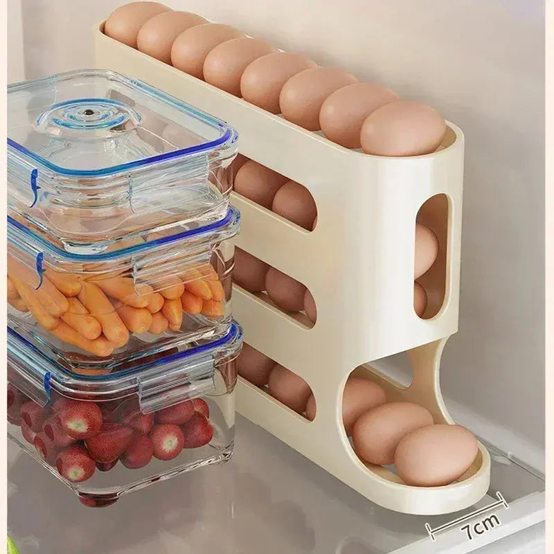 Slide Egg Storage Box – 4-Layer Automatic Egg Dispenser - TARHUS