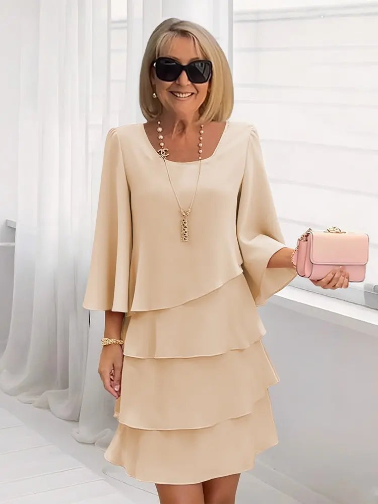 Catherine | Elegant Comfort Ruffle Dress TARHUS
