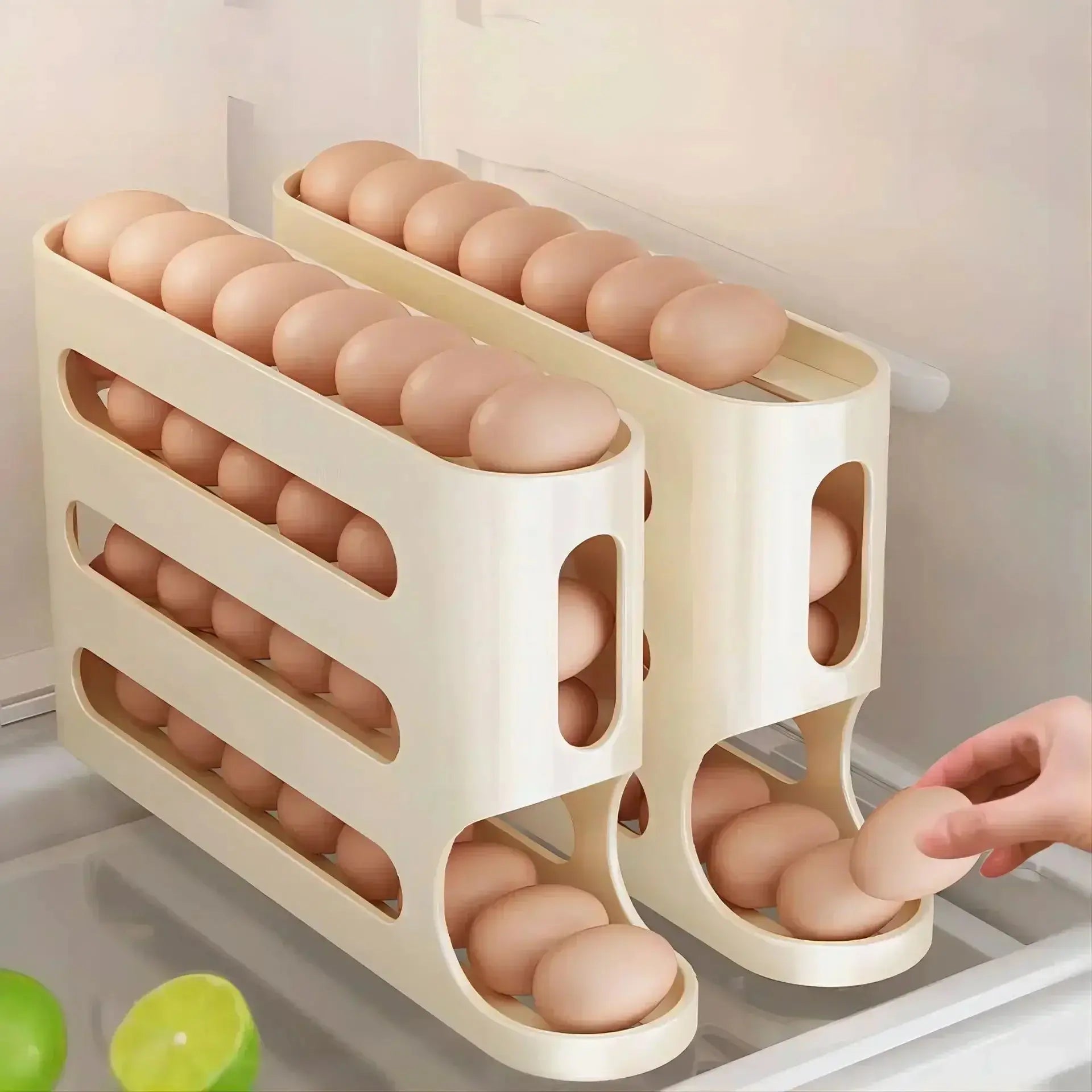 Slide Egg Storage Box – 4-Layer Automatic Egg Dispenser - TARHUS