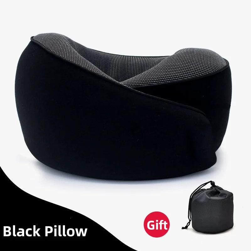 Memory Foam Travel Neck Pillow – Snail Style U-Shaped Comfort - TARHUS