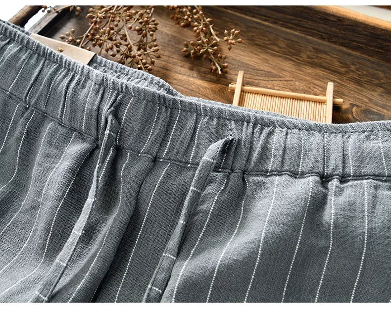 Isolano - Cotton Linen Shorts - TARHUS
