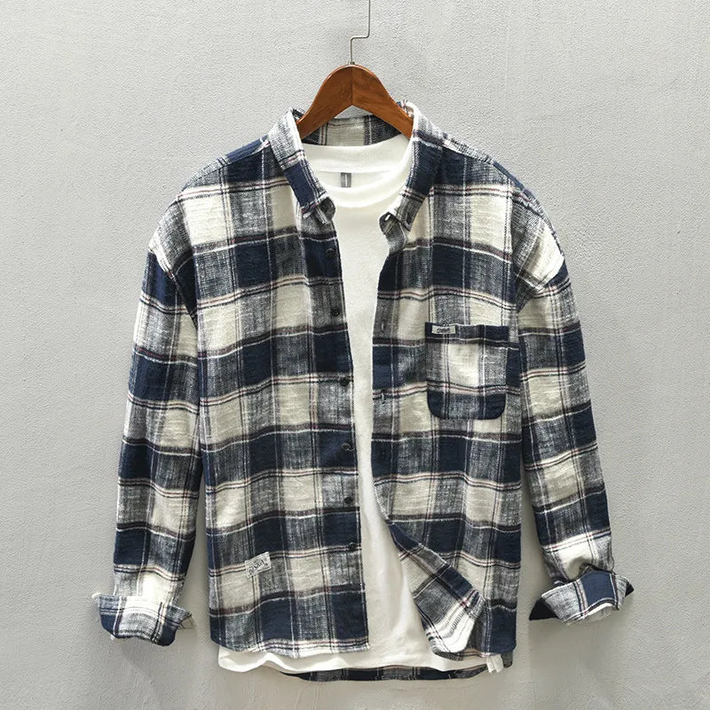 Harlan | Plaid Cotton Shirt – Men’s Relaxed Fit Button Down TARHUS