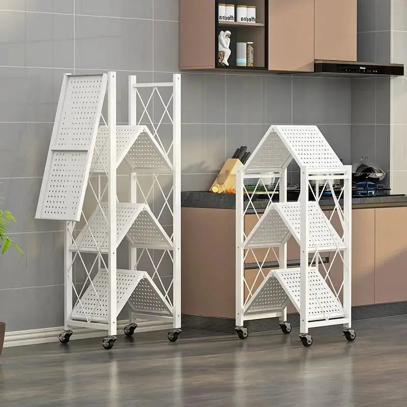 FlexiRack - Foldable Multi-Tier Storage Shelf - TARHUS