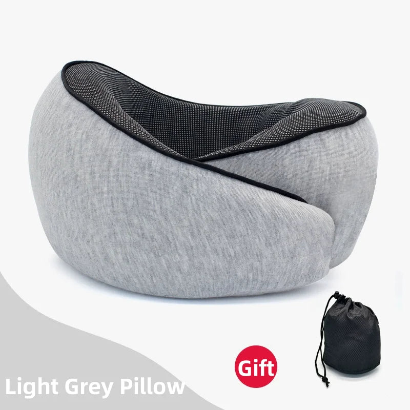 Memory Foam Travel Neck Pillow – Snail Style U-Shaped Comfort - TARHUS