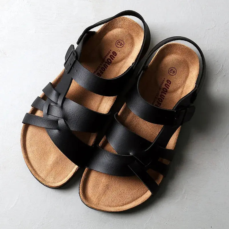 Mael | Leather Sandals – Sophisticated Style & All-Day Comfort TARHUS