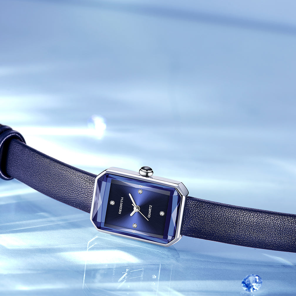 Aurora | Wristwatch – Classic Rectangular Watch with Leather Strap TARHUS