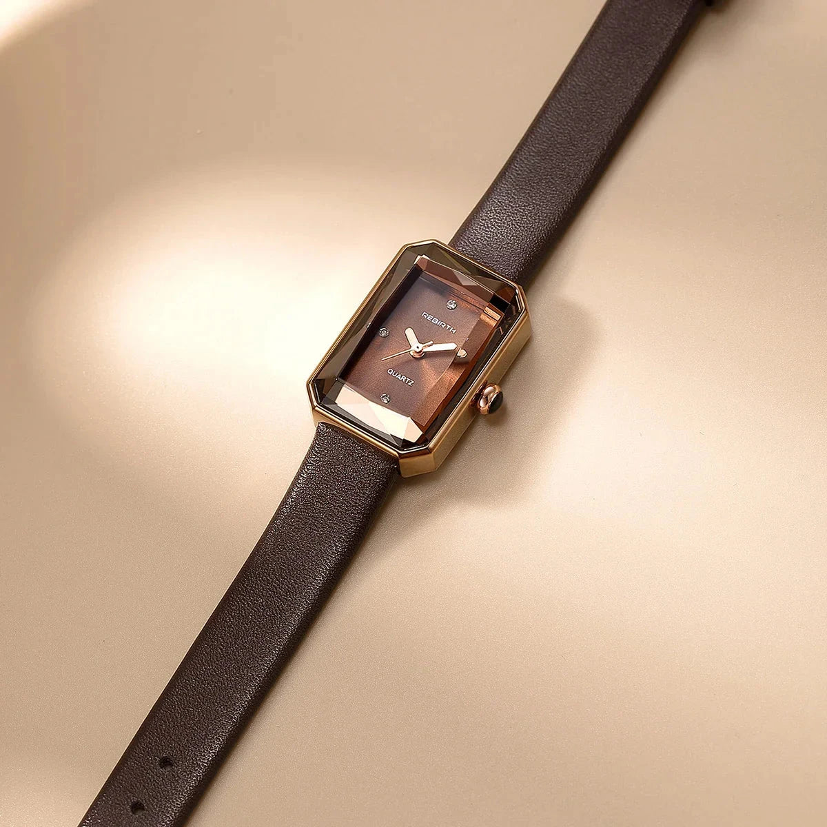 Aurora | Wristwatch – Classic Rectangular Watch with Leather Strap TARHUS