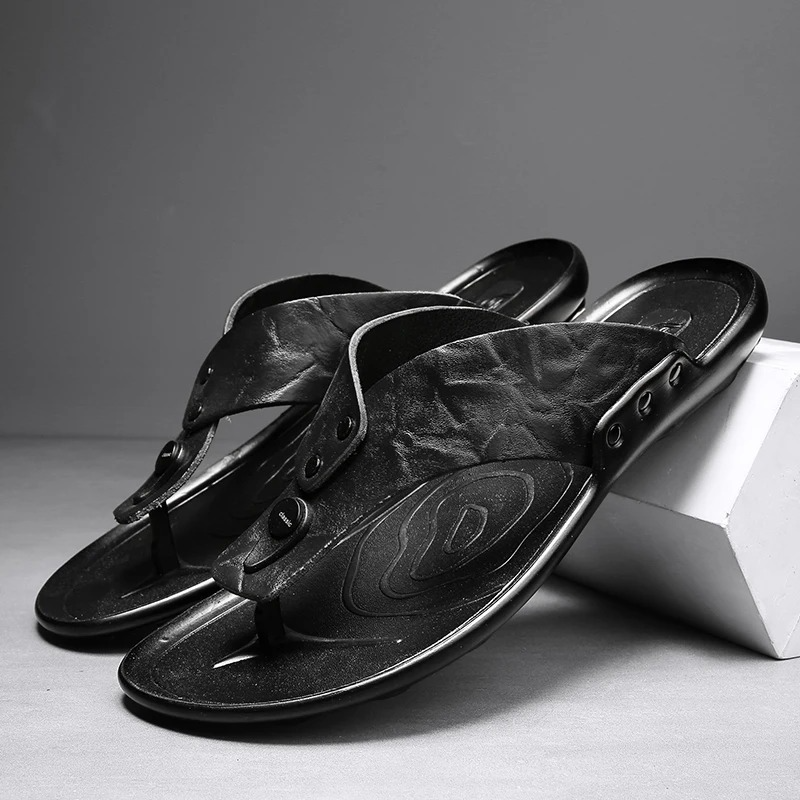 Arvento Italian Leather Slides TARHUS