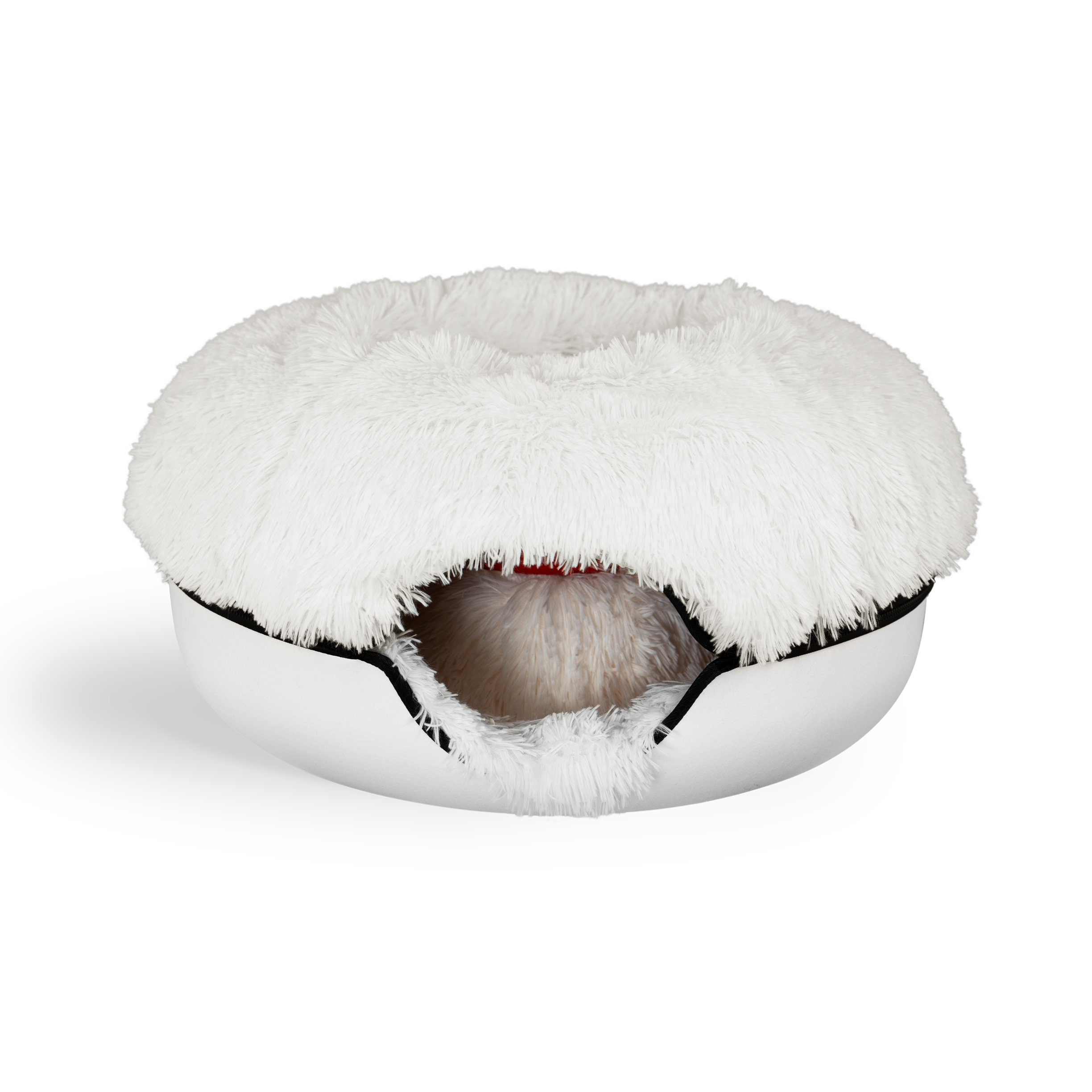 Cat Cave Calming Donut Bed for Anxiety Relief & Cozy Sleeping TARHUS Animals & Pet Supplies