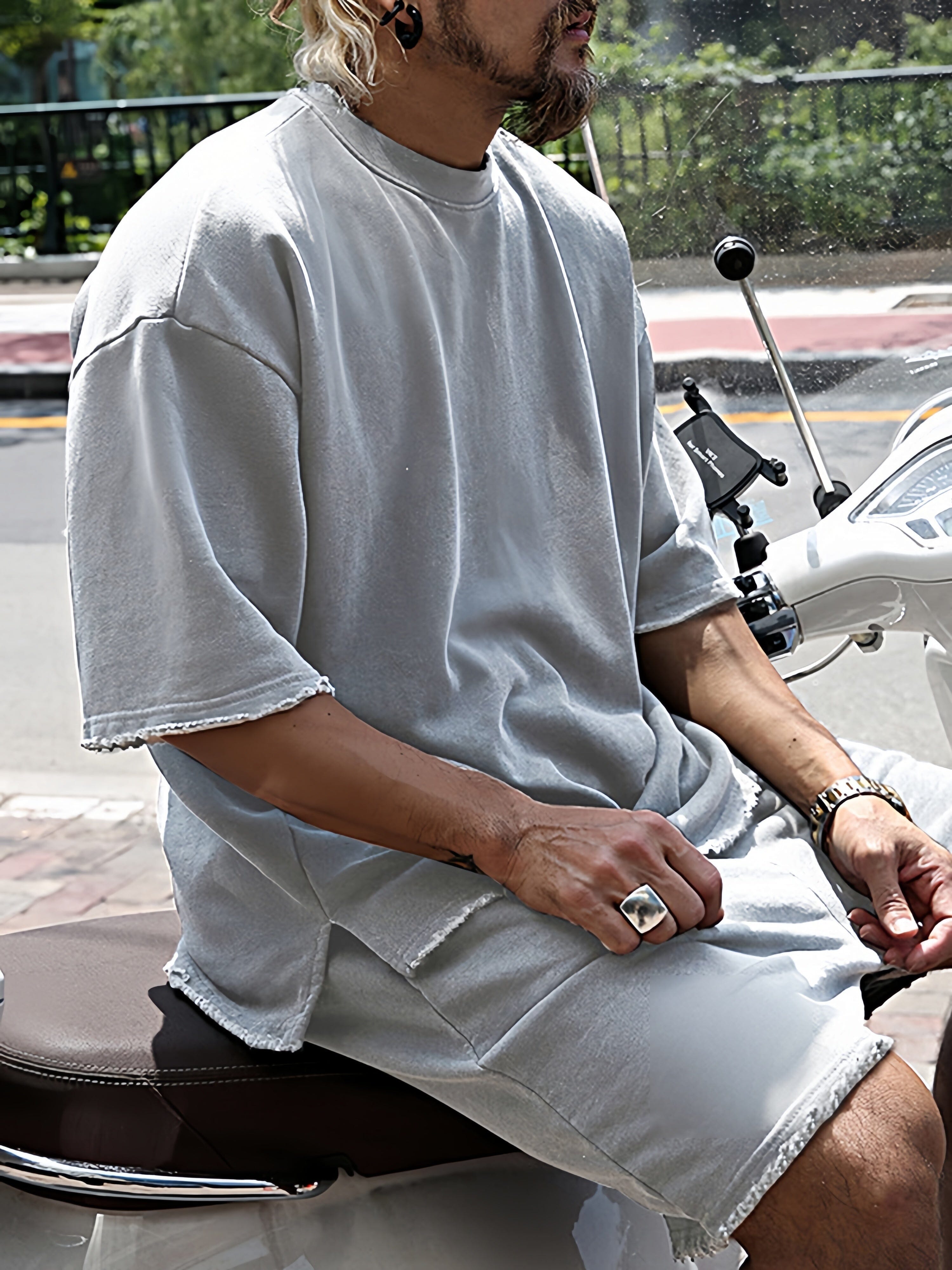 Casual Loose Fit Solid Sports Sets - TARHUS