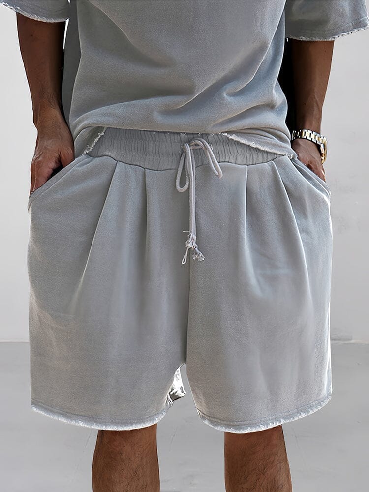 Casual Loose Fit Solid Sports Sets - TARHUS