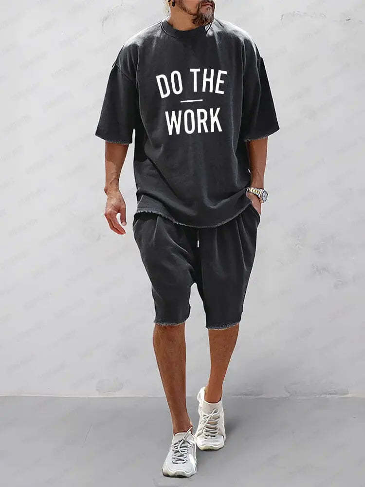 Casual Loose Fit Solid Sports Sets - TARHUS