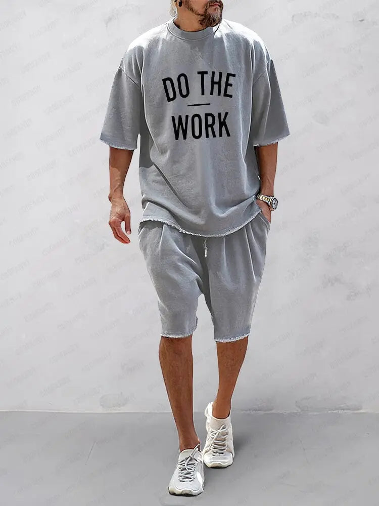 Casual Loose Fit Solid Sports Sets - TARHUS