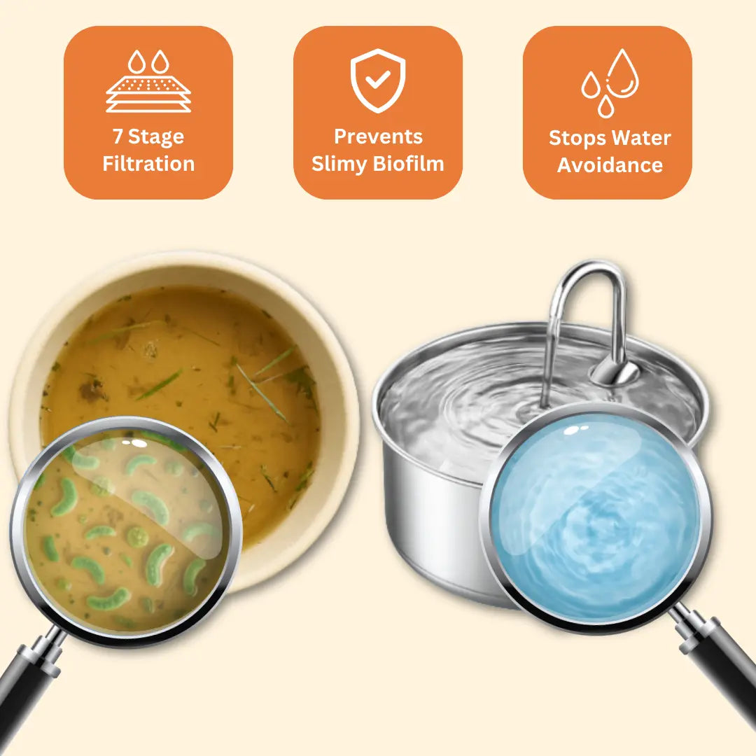 The Doggy Fountain™ – Stainless Steel Pet Water Fountain TARHUS Pets