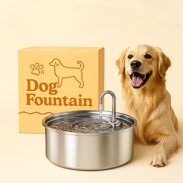 The Doggy Fountain™ – Stainless Steel Pet Water Fountain TARHUS
