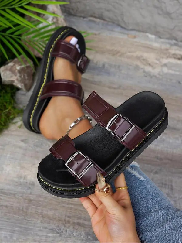 Sienna | Double Strap Summer Slides for Women - Beach Slides - TARHUS