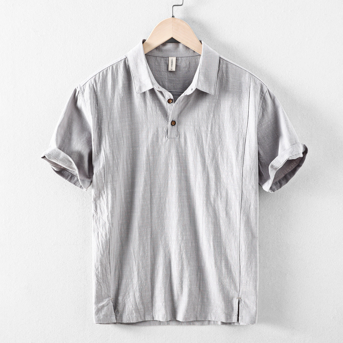Riku Men’s Cotton-Linen Polo Shirt – Short Sleeve Casual Collar Top TARHUS Shirt