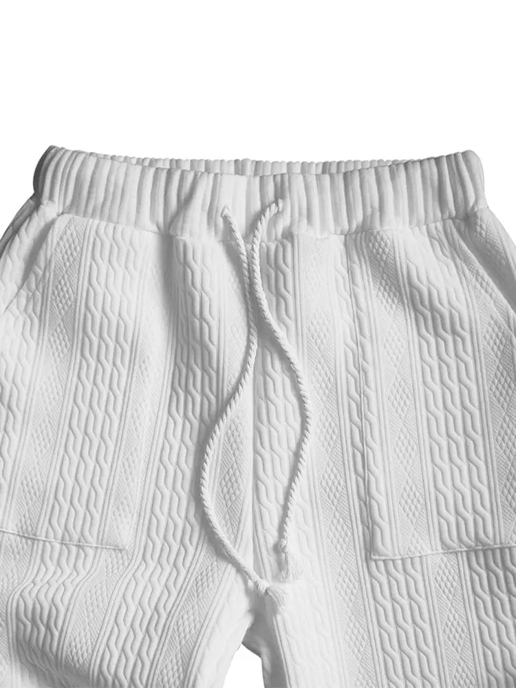 Men’s Knit Lounge Set – Cozy Streetwear Loungewear Tracksuit - TARHUS