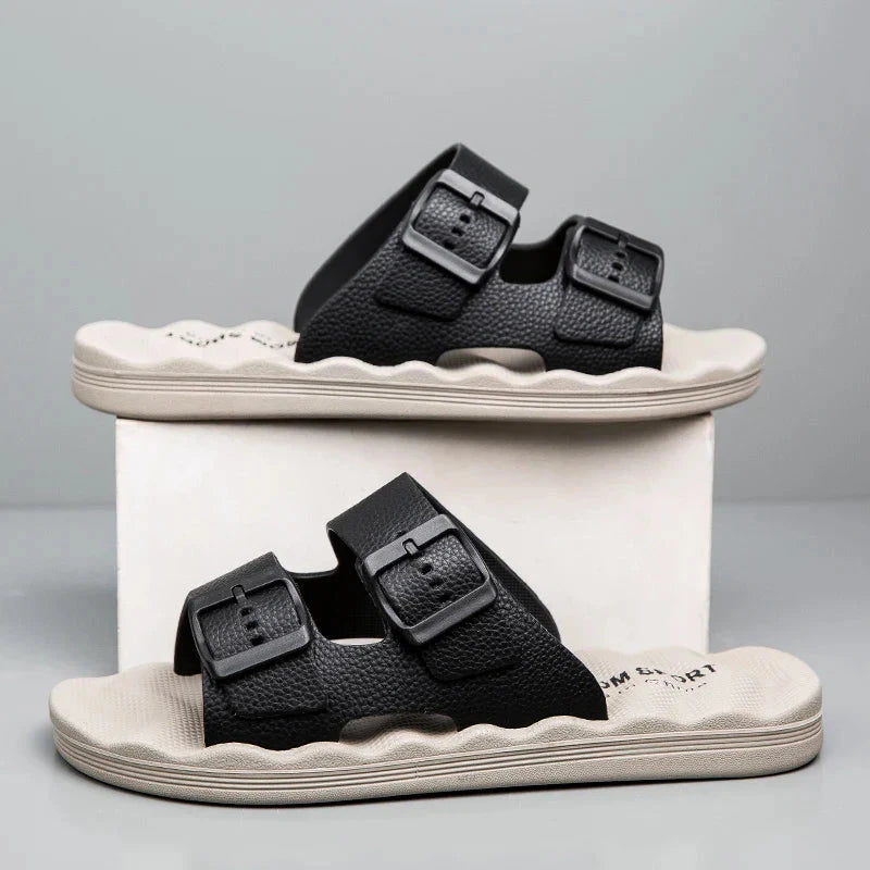 Delmar | Comfort Slides – Adjustable Dual-Strap Sandals with Ergonomic Sole TARHUS Men Shoes