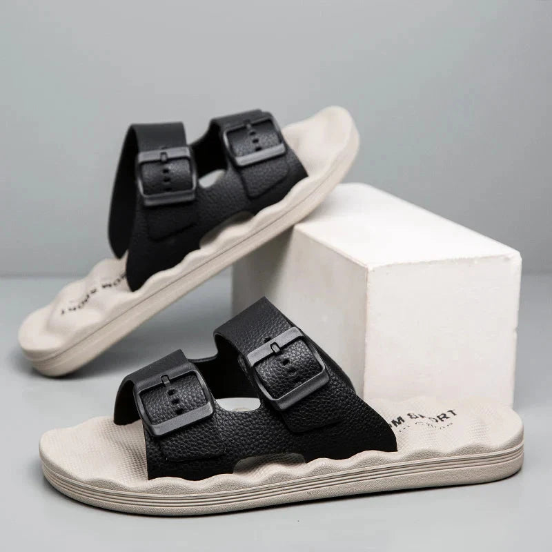 Delmar | Comfort Slides – Adjustable Dual-Strap Sandals with Ergonomic Sole TARHUS
