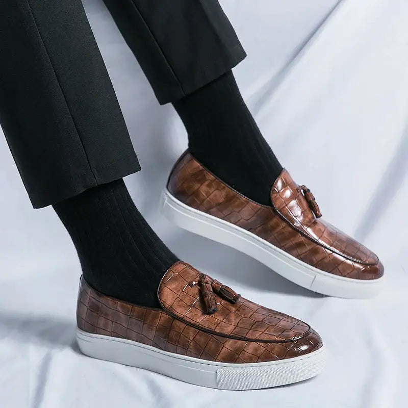Ardito - Embossed Leather Loafer TARHUS New Arrivals