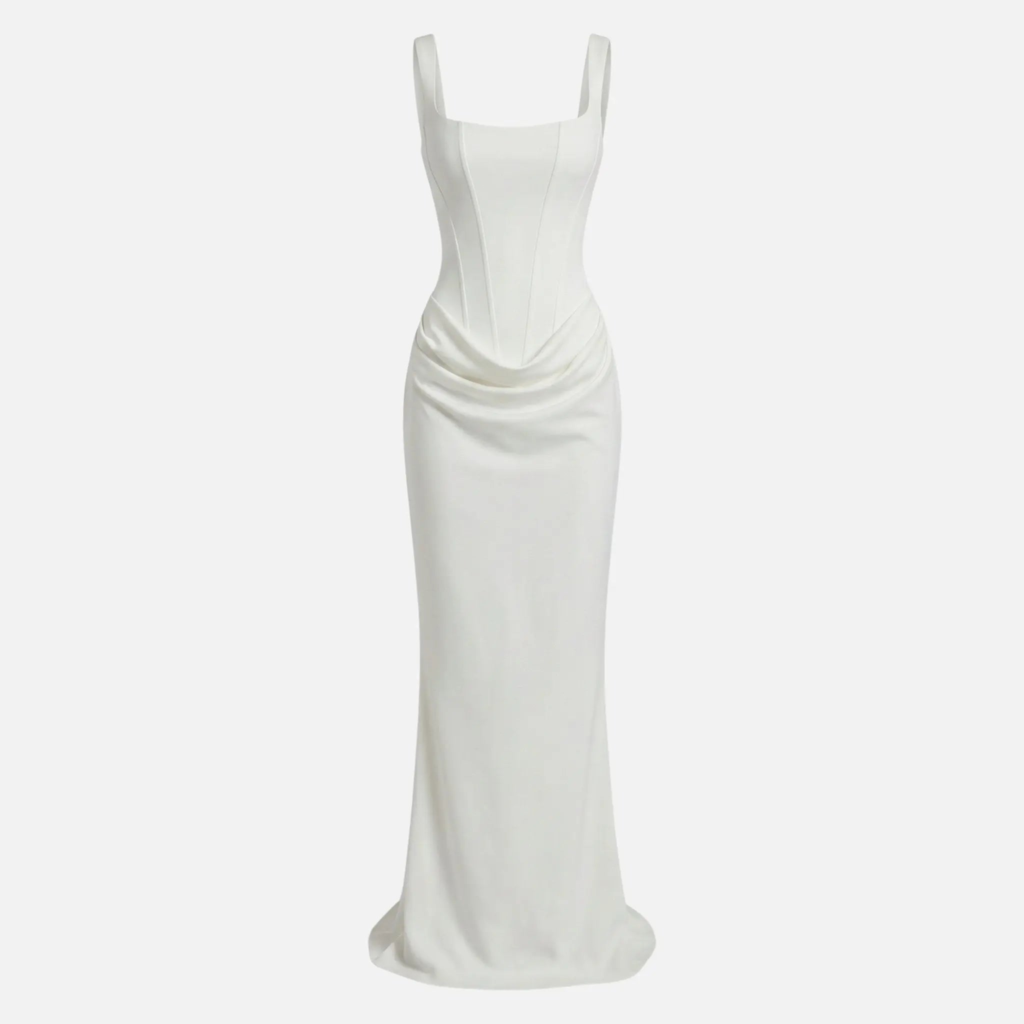 Satin Maxi Dress with Adjustable Straps for Women TARHUS AS - Womens - Maxi Dress