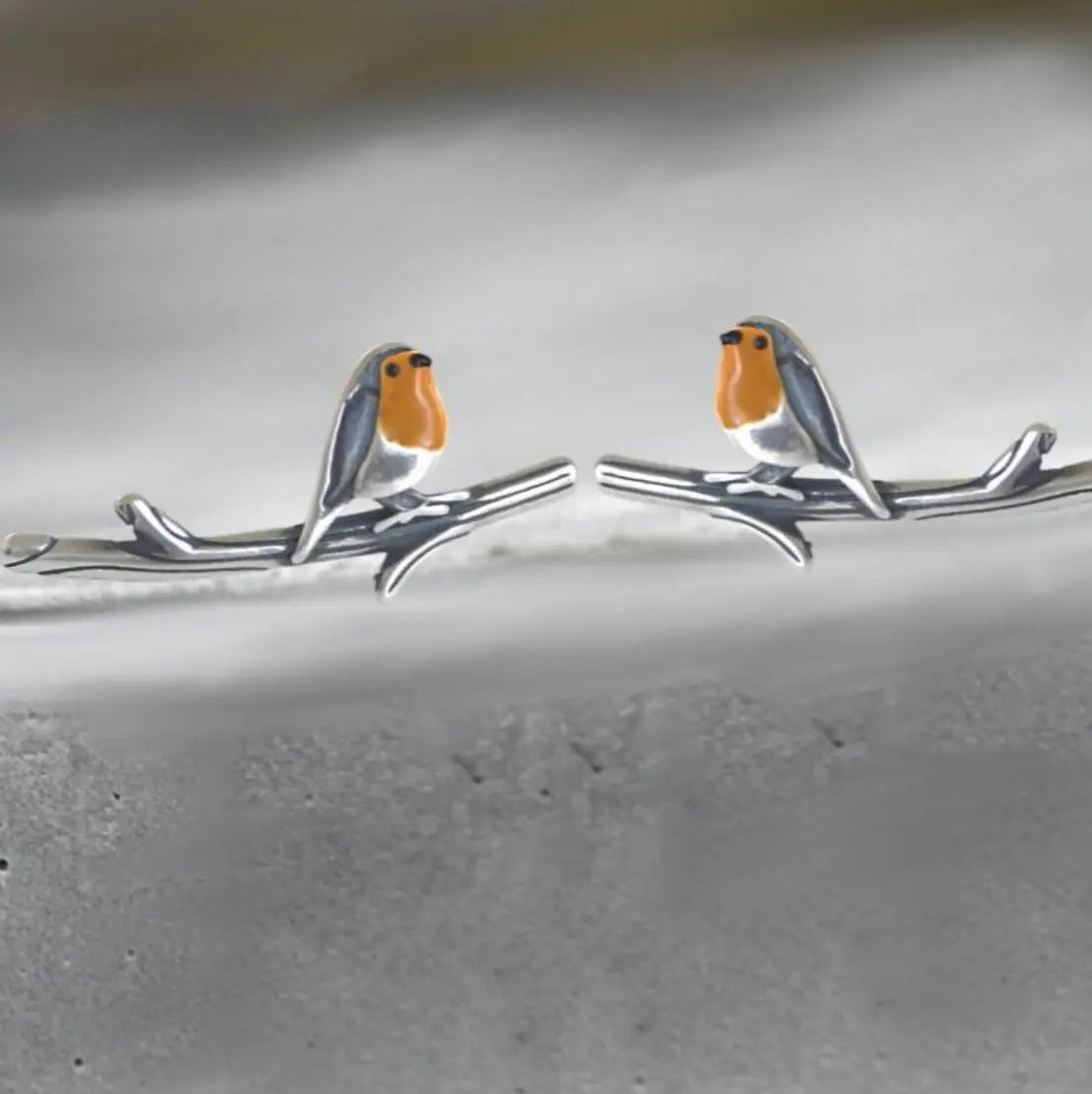 Skyglimmer | Bird Earrings In Stained Glass - TARHUS