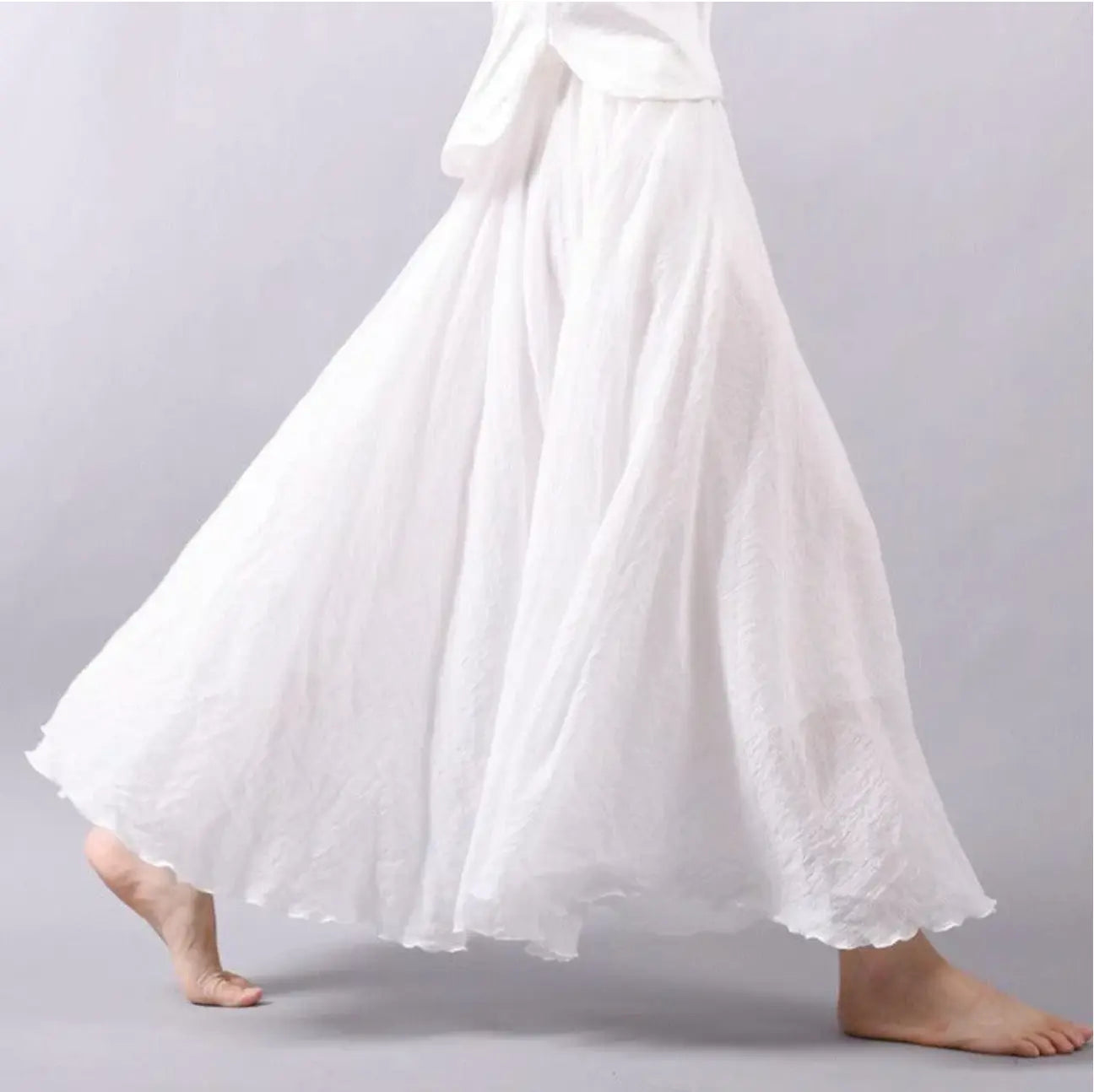 Kylie | Cotton Skirt With Elastic Waist - TARHUS