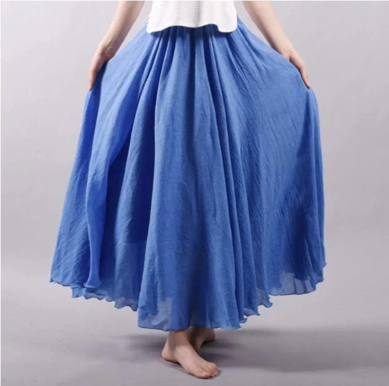 Kylie | Cotton Skirt With Elastic Waist - TARHUS