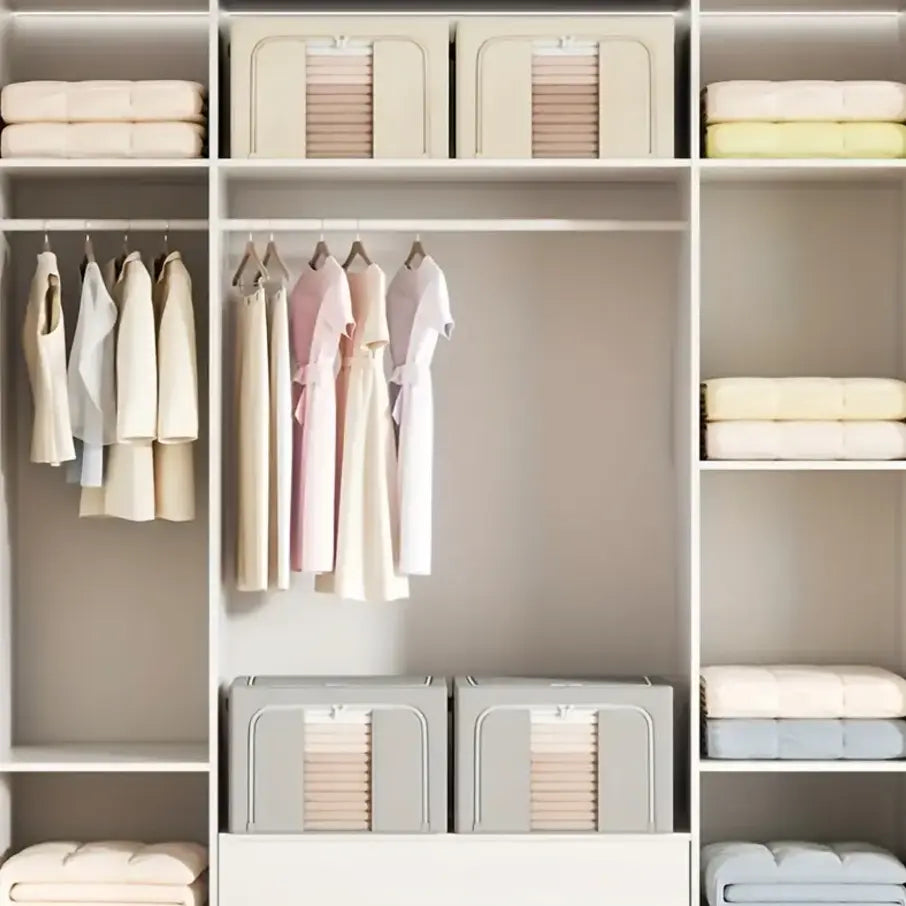 STACKABLE LINEN STORAGE BOXES - TARHUS
