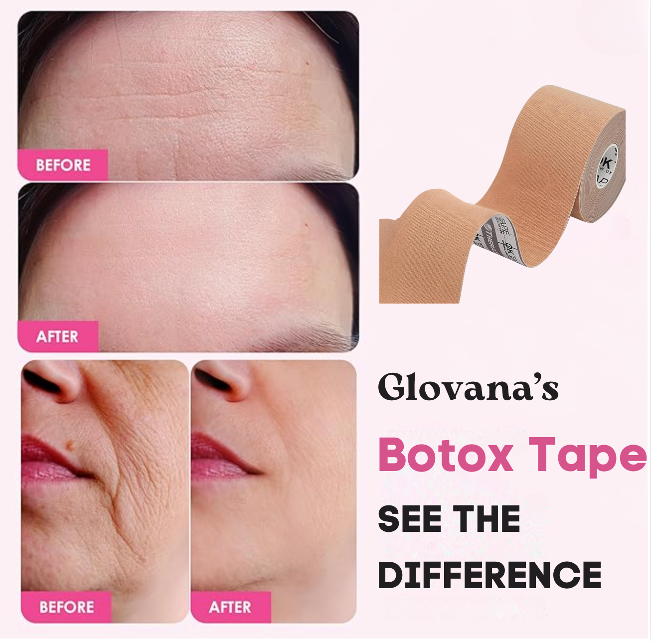 Face Lifting & Anti-Wrinkle Tape – Reusable Botox Tape for Firm, Smooth Skin