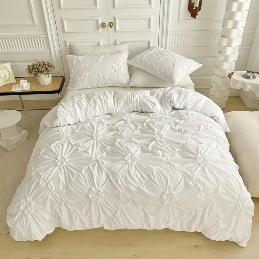 FLOWER RUFFLE | Premium Doona Cover Set - TARHUS