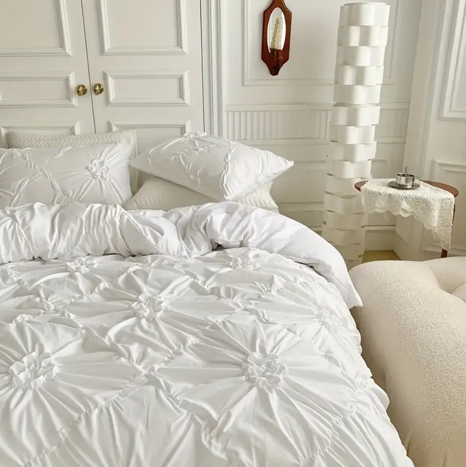 FLOWER RUFFLE | Premium Doona Cover Set - TARHUS