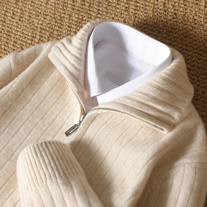 Russell Men’s Cashmere Cardigan – Luxury Knit Sweater with Classic Fit TARHUS