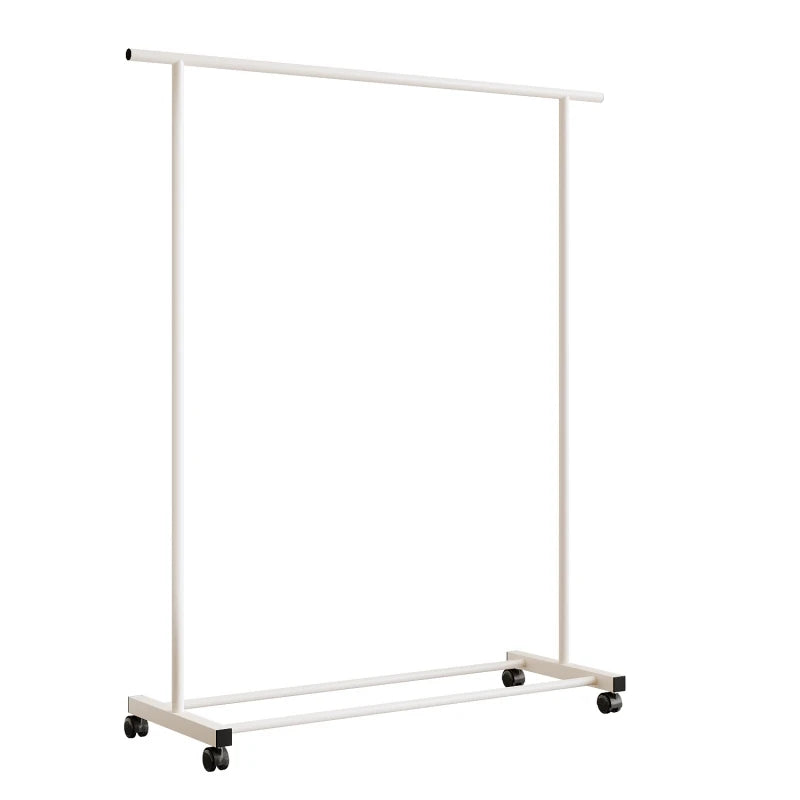 Heavy-Duty Double-Pole Clothes Rack | Floor-Standing Garment Organizer & Indoor Drying
