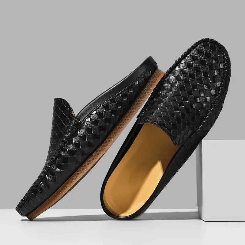 Nodo | Leather Mules – Handwoven Craftsmanship & Modern Elegance TARHUS
