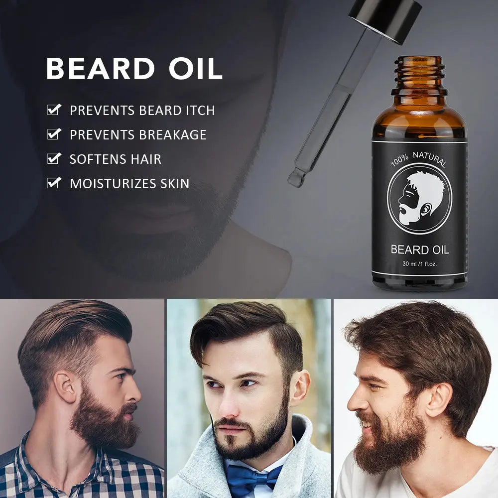 Beard Oil & Balm Set – Natural Beard Growth & Styling for Men - TARHUS
