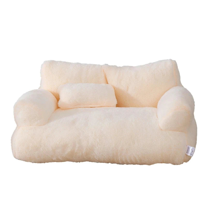 Luxury Cat Bed Sofa – Winter Warm Plush Pet Nest for Cats & Small Dogs - TARHUS