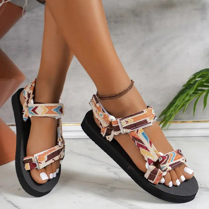 Boho Colorful Women’s Summer Sandals - TARHUS