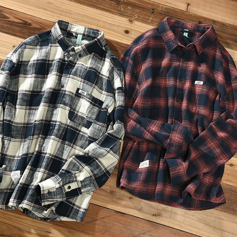 Harlan | Plaid Cotton Shirt – Men’s Relaxed Fit Button Down TARHUS