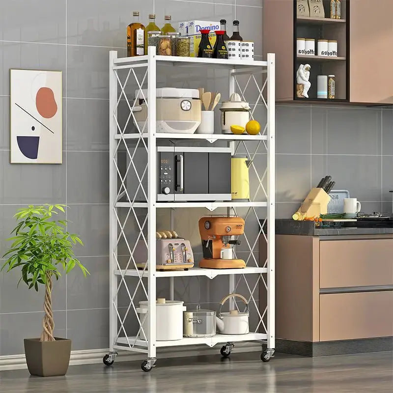 FlexiRack - Foldable Multi-Tier Storage Shelf - TARHUS