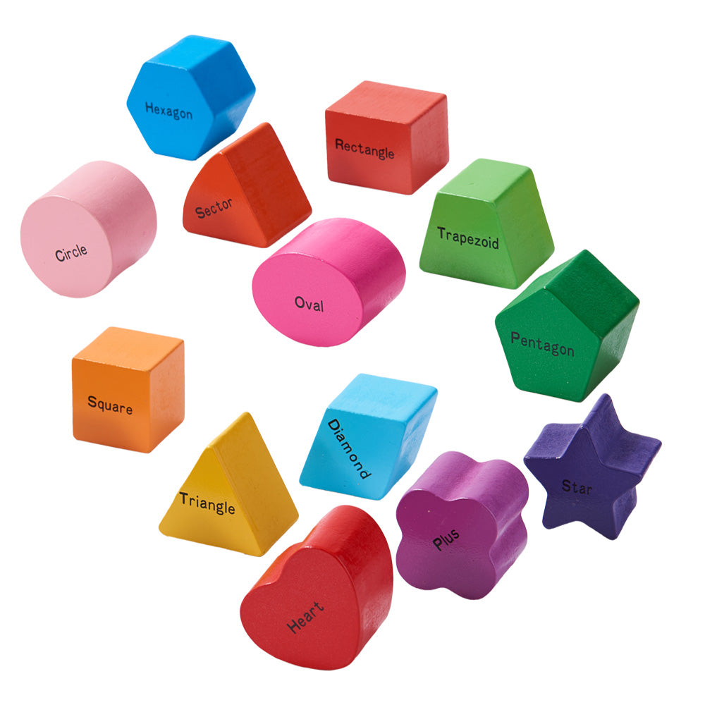 Montessori Shape Sorter Toy – Wooden Learning Puzzle for Toddlers - TARHUS