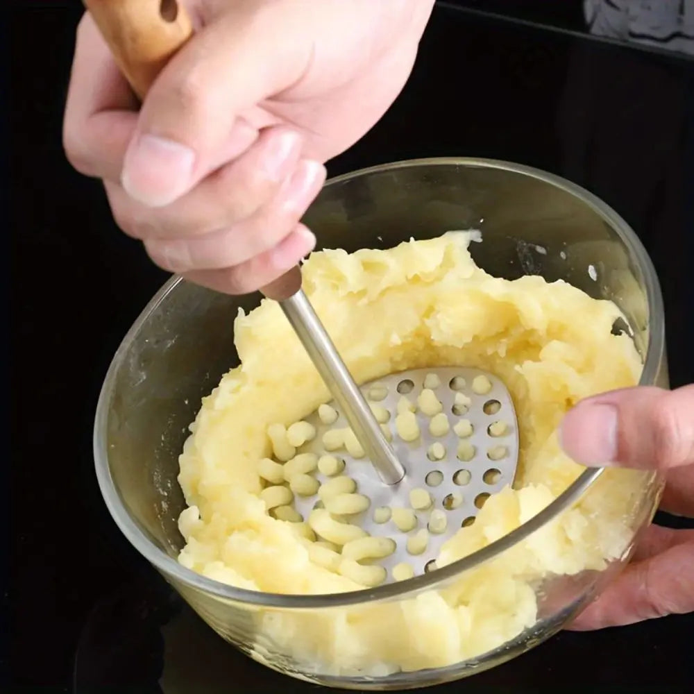Stainless Steel Potato Masher | Smooth Results – Ergonomic Grip TARHUS Kitchen Accessories