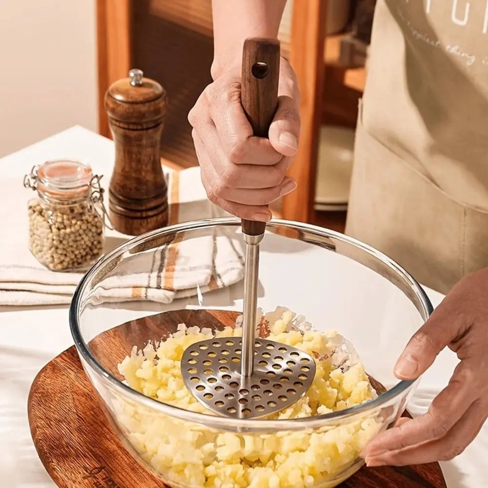 Stainless Steel Potato Masher | Smooth Results – Ergonomic Grip TARHUS Kitchen Accessories